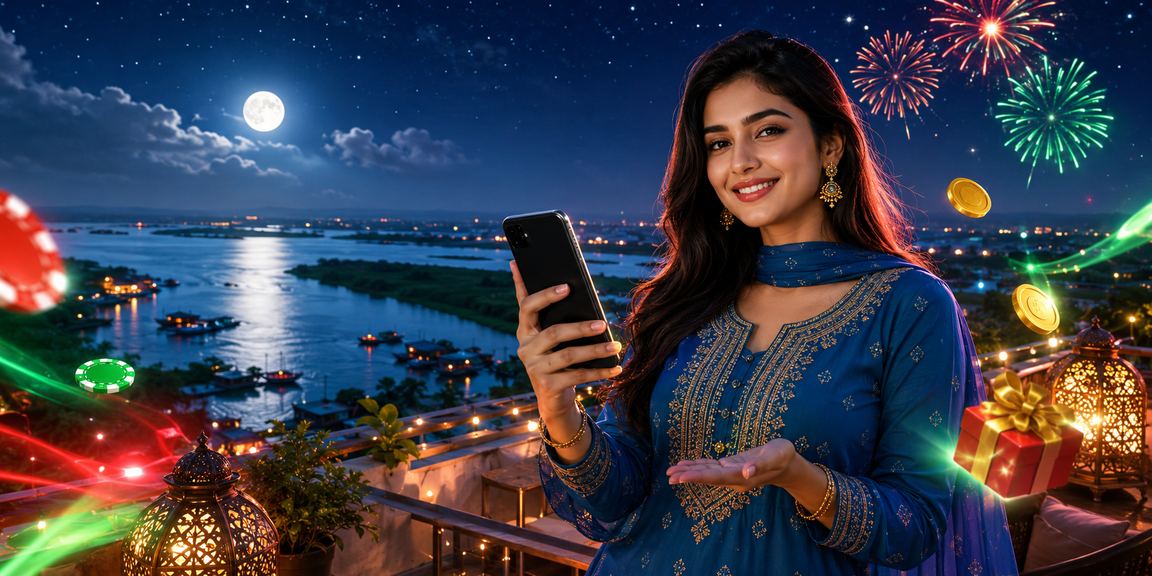 বাংলাদেশে মোবাইলে cv996 ক্যাসিনো বোনাস ব্যবহার করছেন একজন নারী খেলোয়াড়