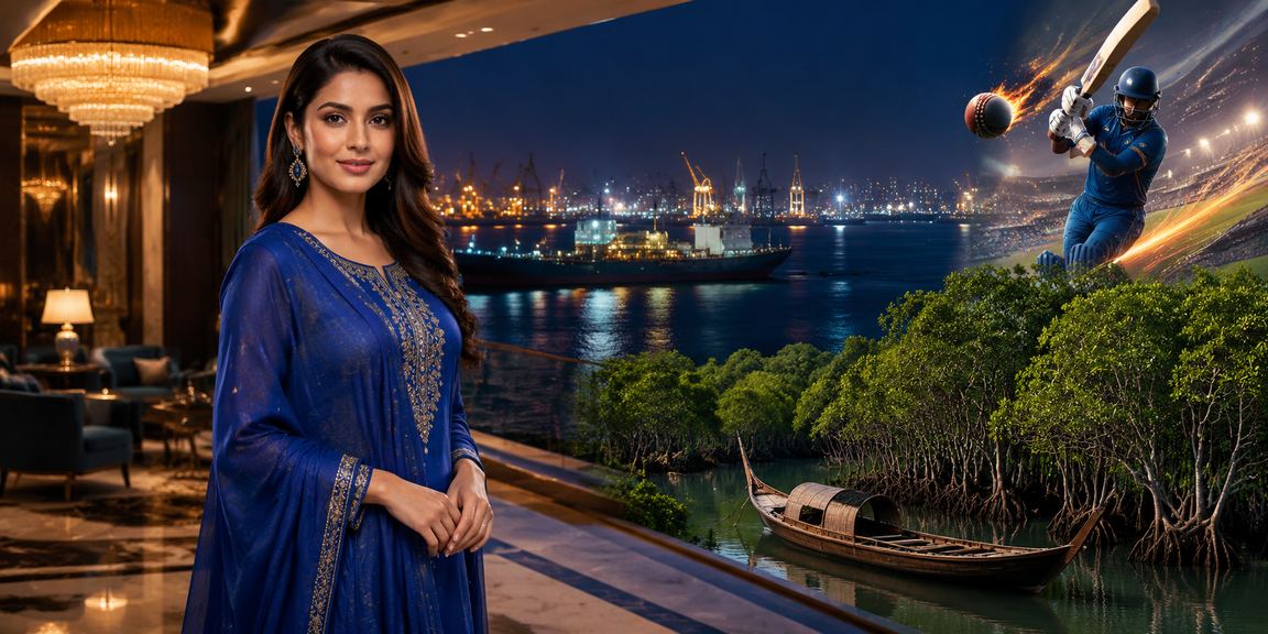 চট্টগ্রামে সালোয়ার কামিজ পরিহিত ব্যক্তি মোবাইলে অনলাইন গেম উপভোগ করছেন